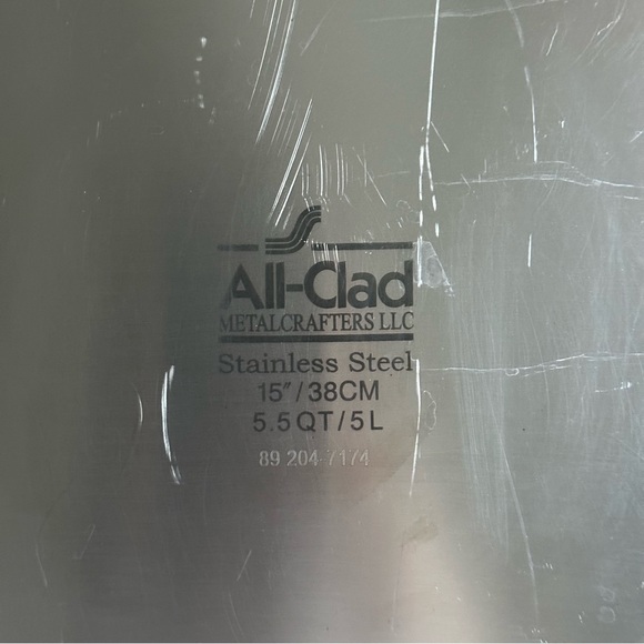 PREOWNED ALL CLAD STAINLESS STEEL 15” OVAL BAKING PAN 5.5QT / 5L - Picture 7 of 7